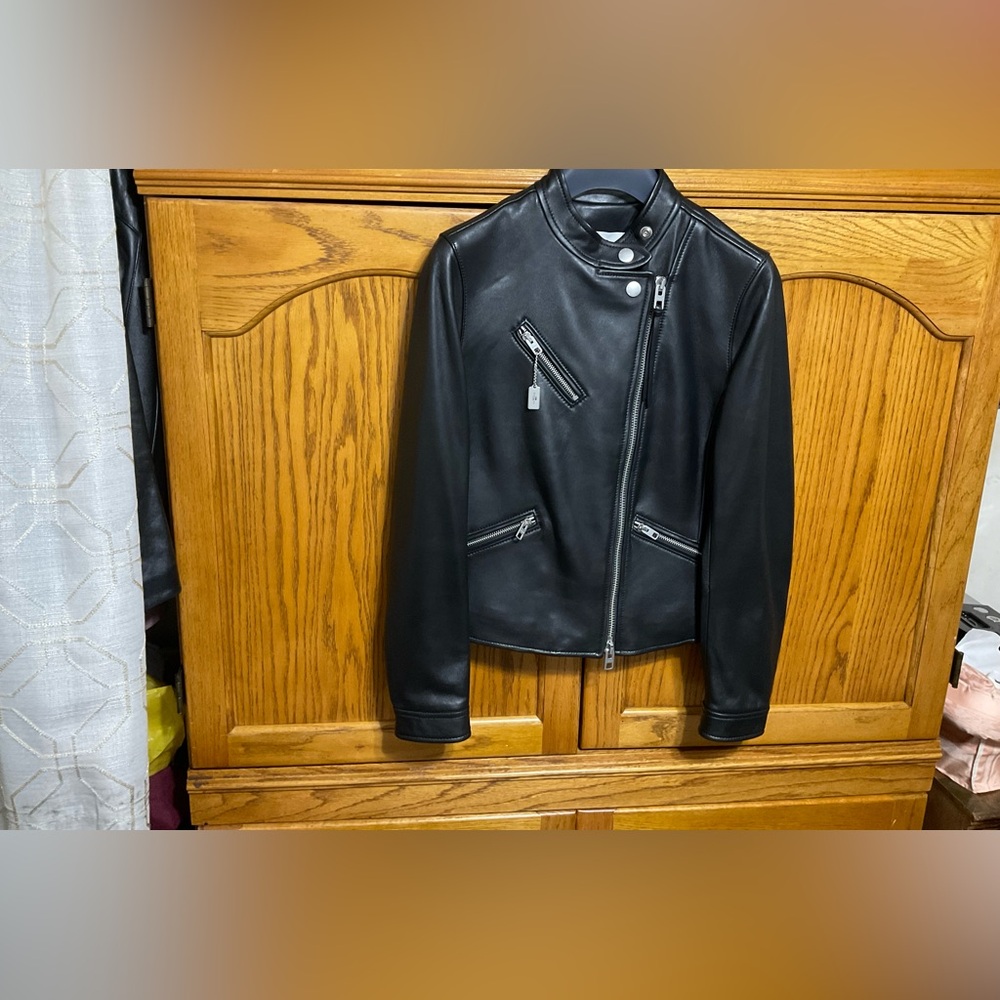COACH GENUINE LEATHER MOTO JACKET